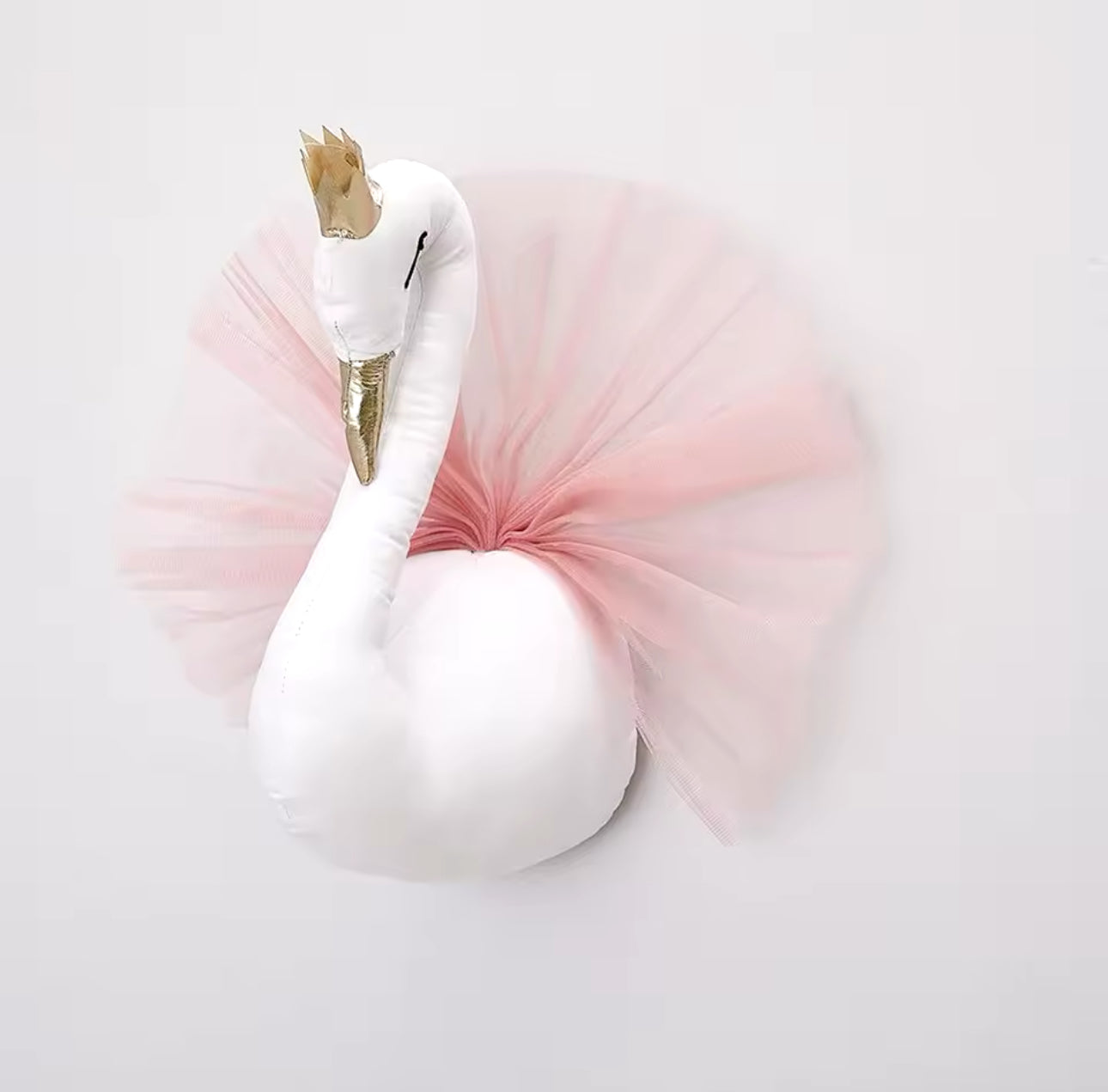 Cabeza colgante de cisne Rosa