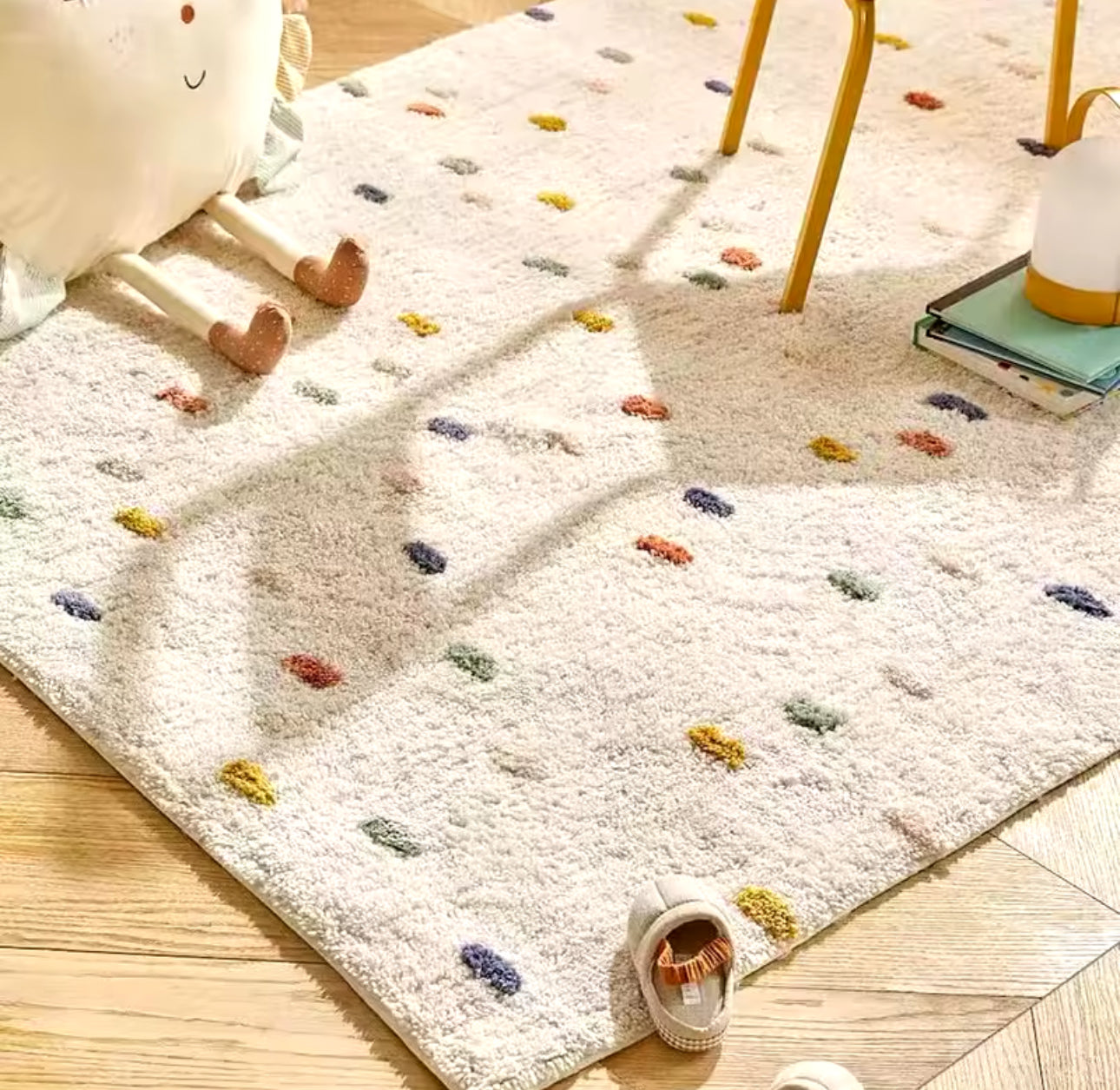 Alfombra de puntitos de colores