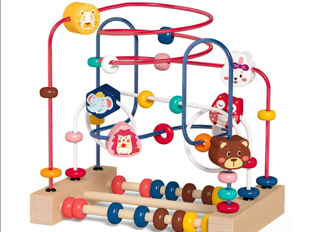 Juego de laberinto de madera montessori - Main Image