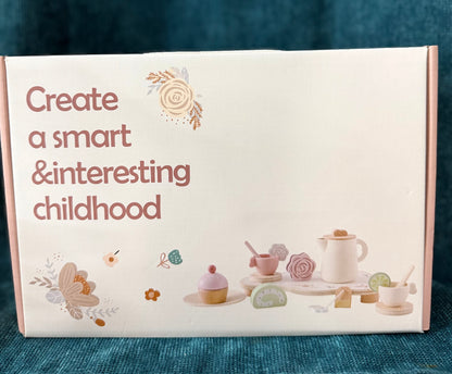 Juego de cocina tacitas de te de madera