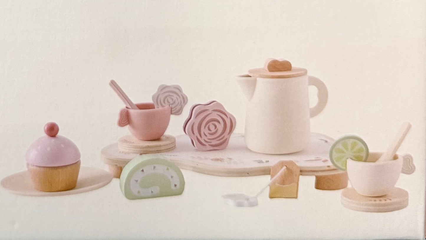 Juego de cocina tacitas de te de madera