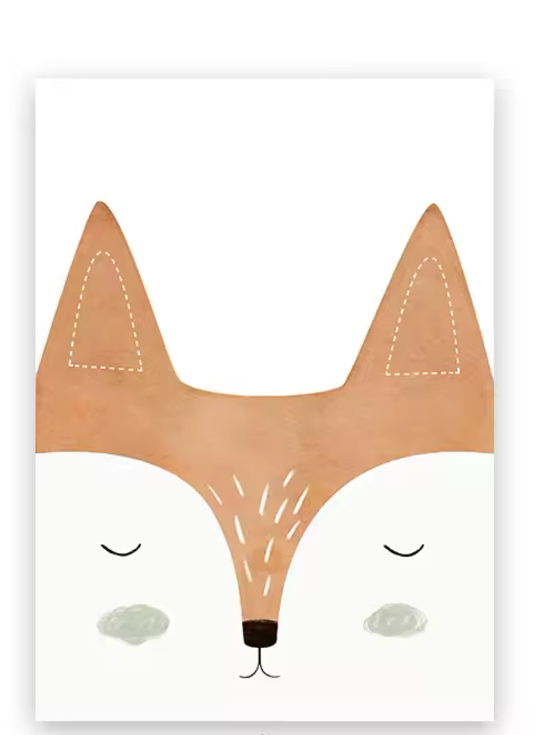 Pintura de lienzo de animales