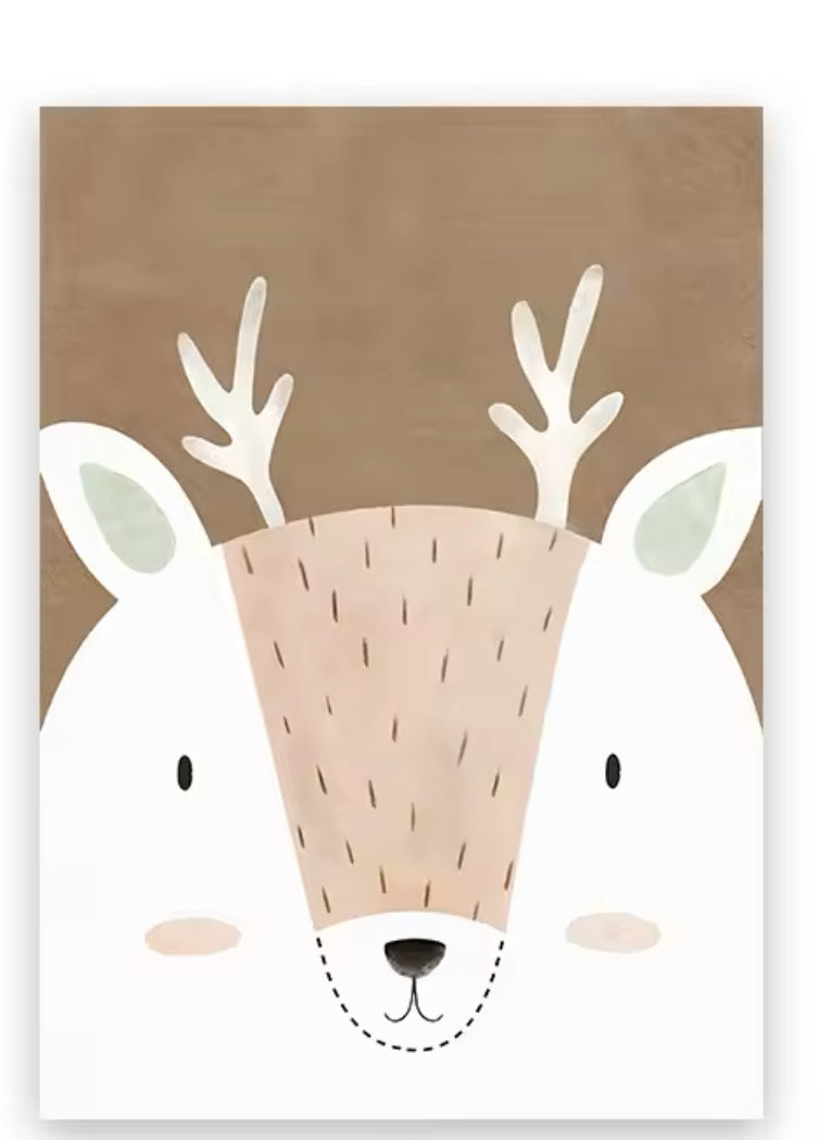 Pintura de lienzo de animales