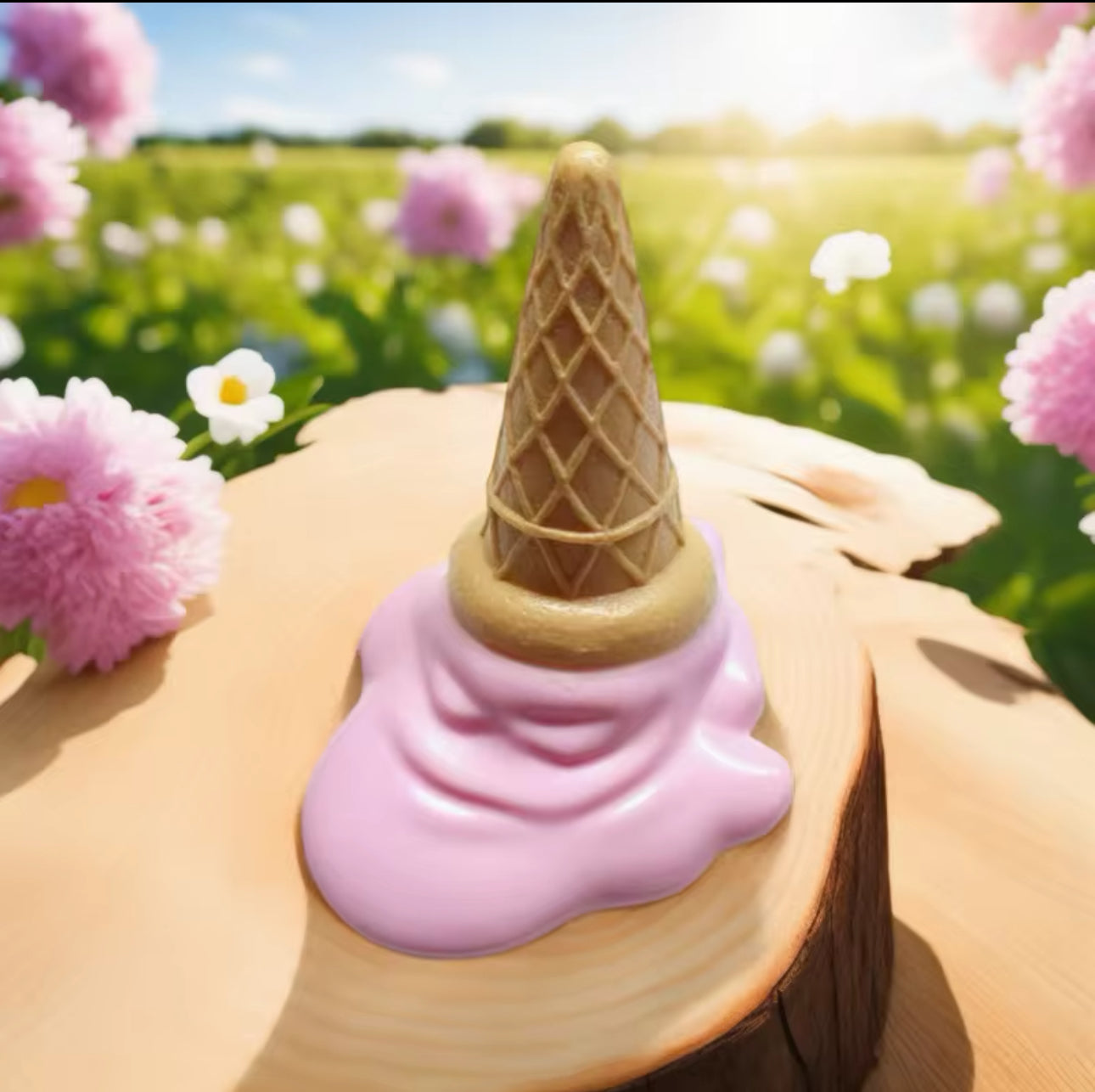 Cono de helado Rosa