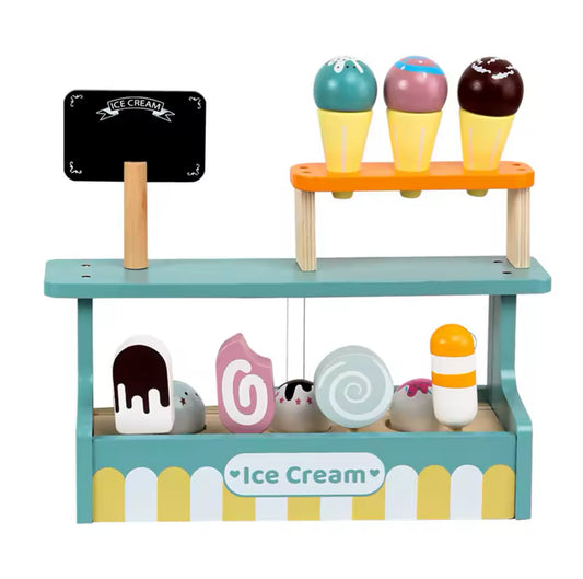 Juego de tienda de helado y paletas