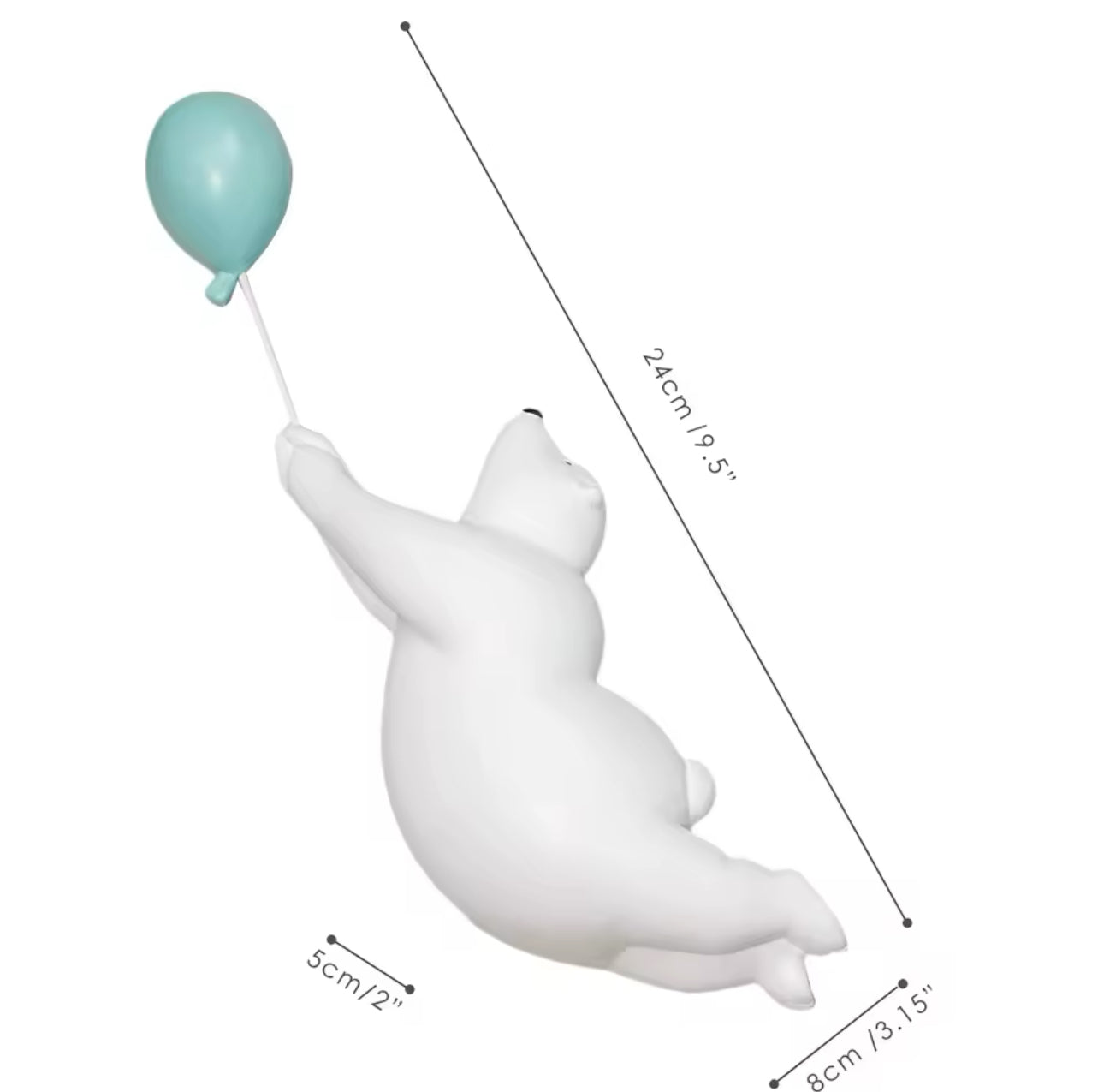 Figura de oso con luz